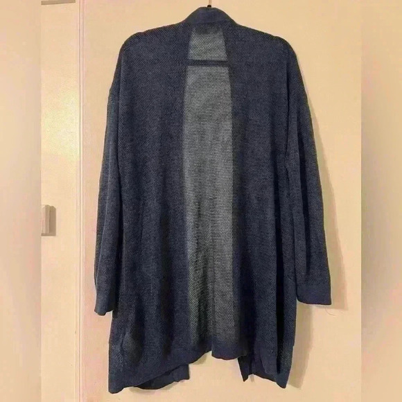 Beautiful POLO Ralph Lauren linen blend blue long cardigan size M (SKU C114) - Picture 7 of 7